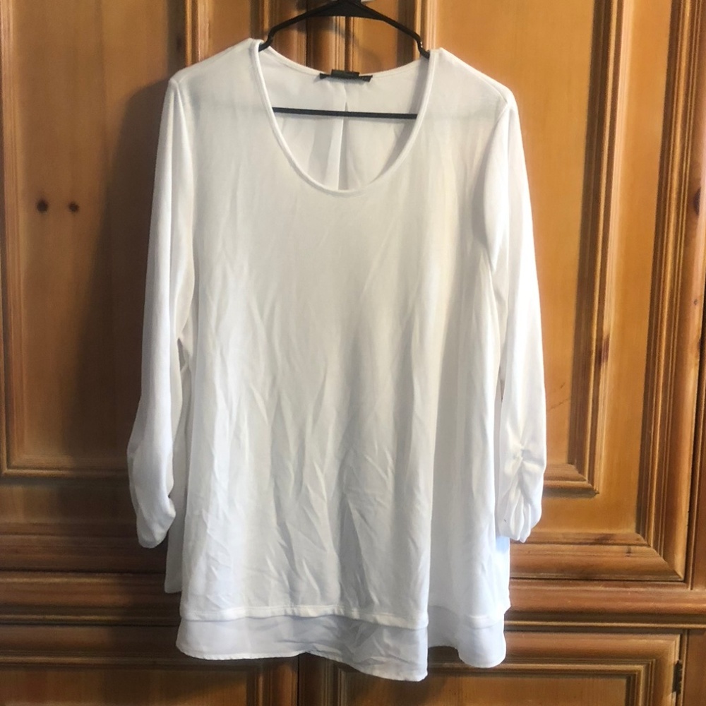 Plus Size XXL white top